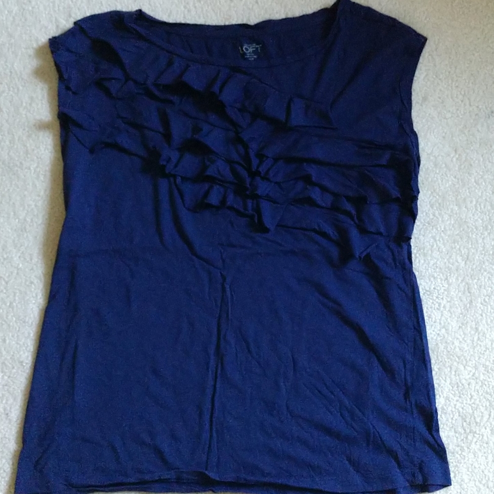 Love ft Navy xlp ruffled t-shirt